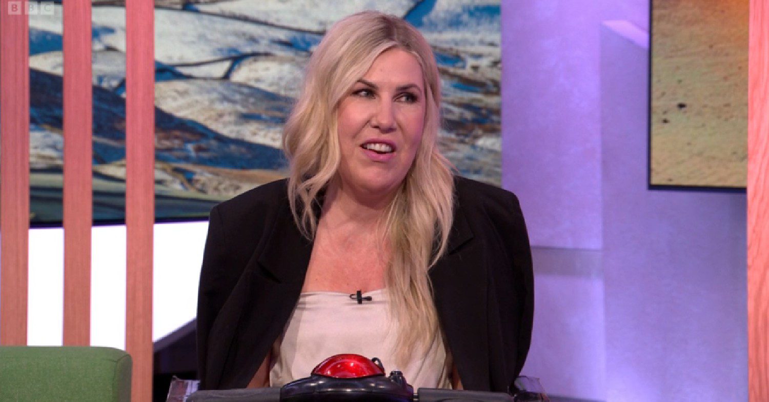 Nikki Fox smiling on The One Show