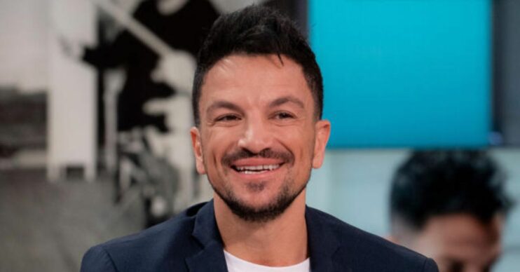 Peter Andre smiling on Good Morning Britain