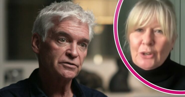 Phillip Schofield speaking in BBC interview and estranged wife Steph on Lorraine