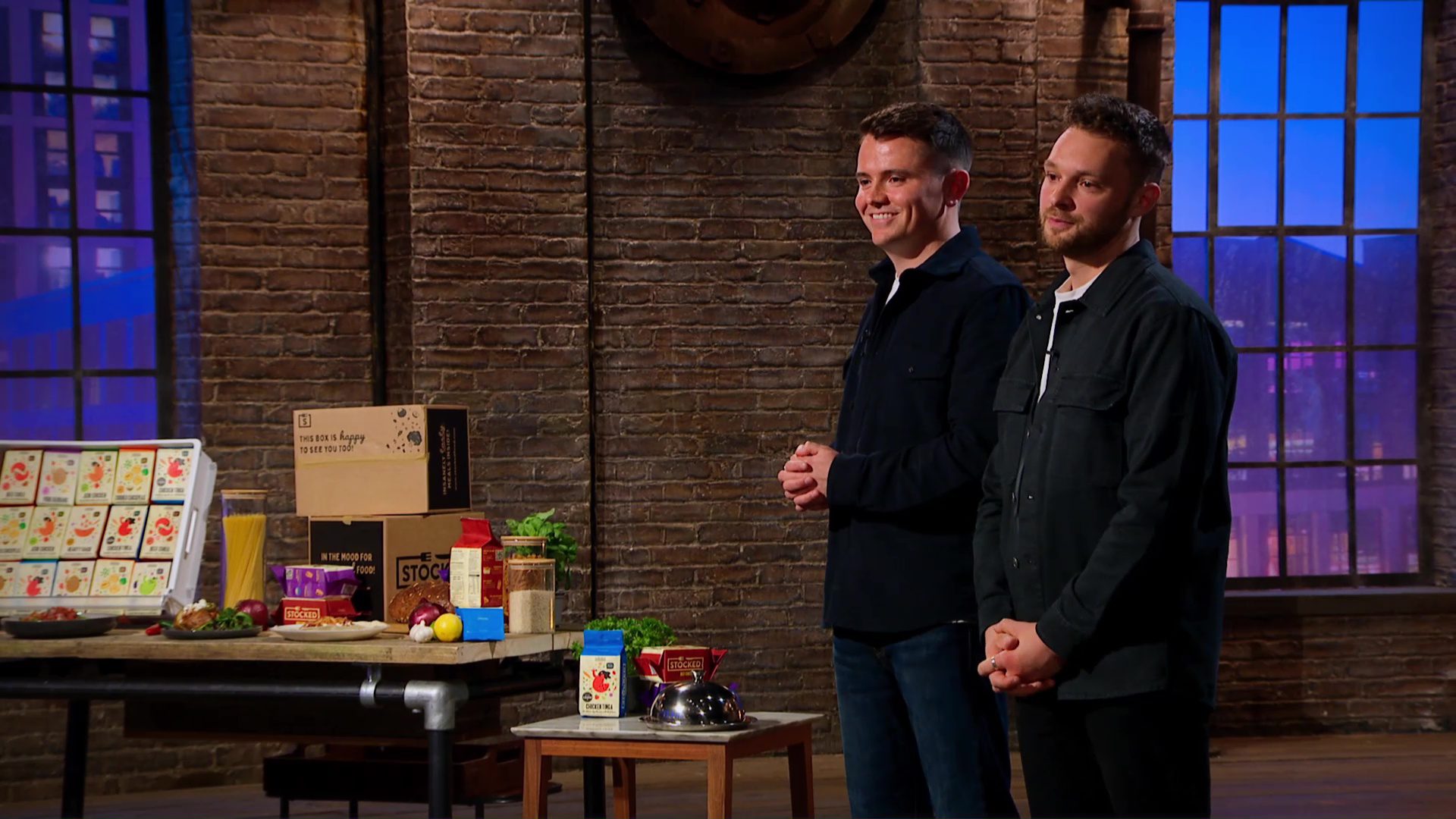 Friends Sam and Charlie present their STOCKED food business on Dragons' Den