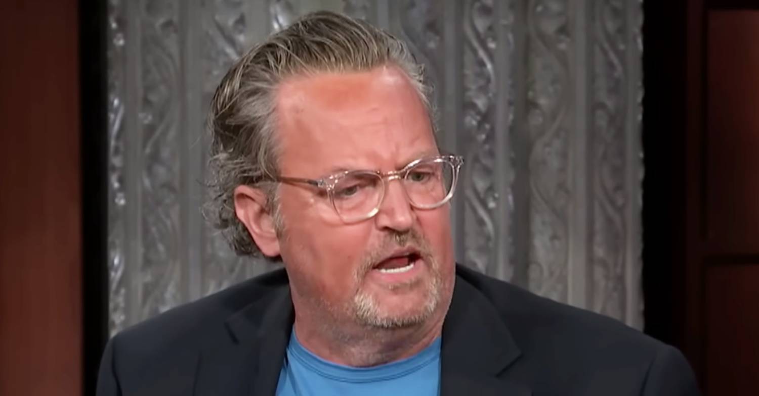 Matthew Perry speaks during an interview