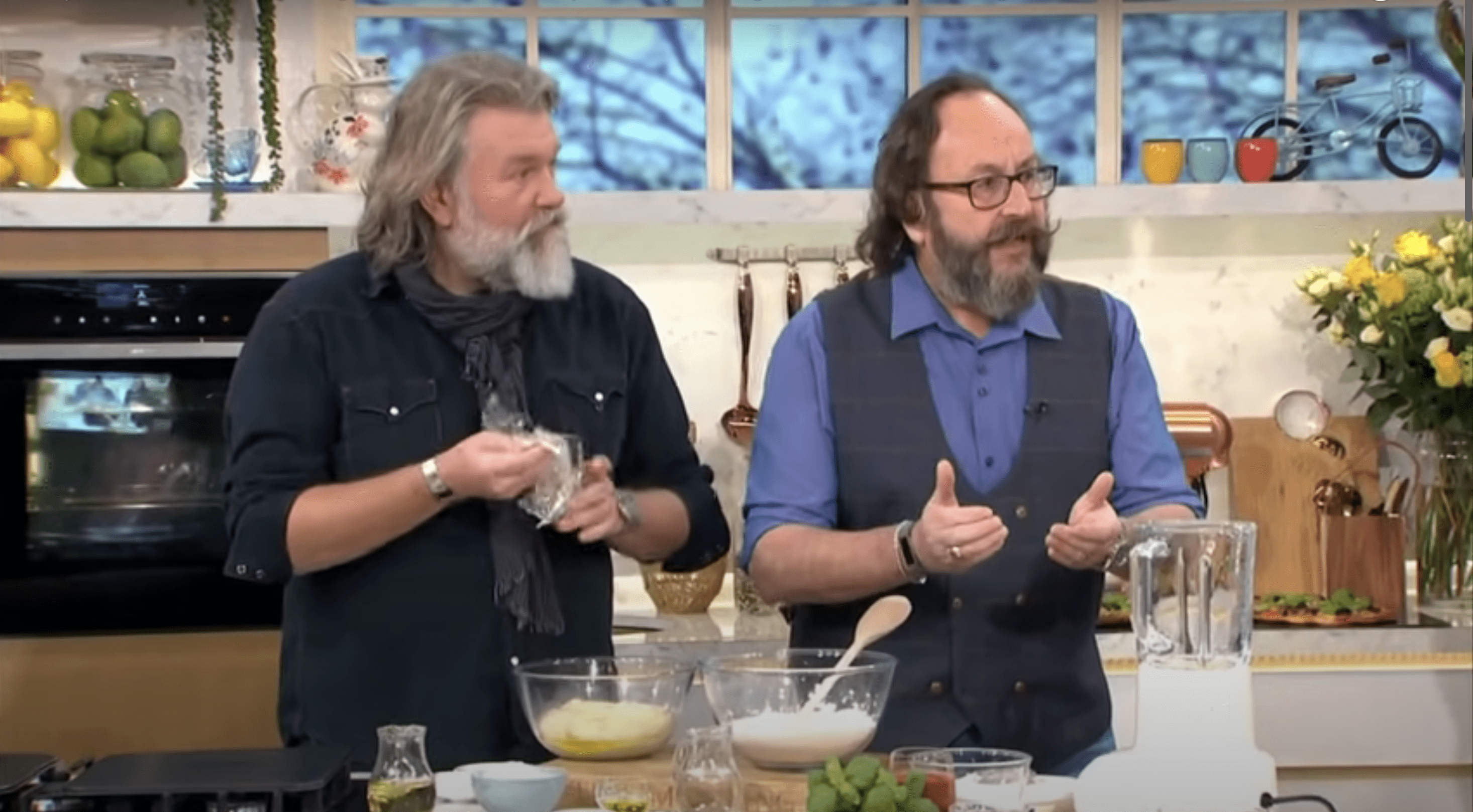 Dave Myers and Si King cooking on This Morning
