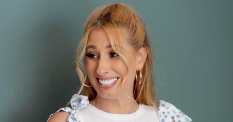 Stacey Solomon smiles