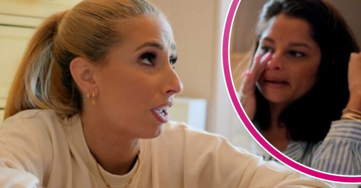 Stacey Solomon and Dilly Carter speaking on Sort Your Life Out