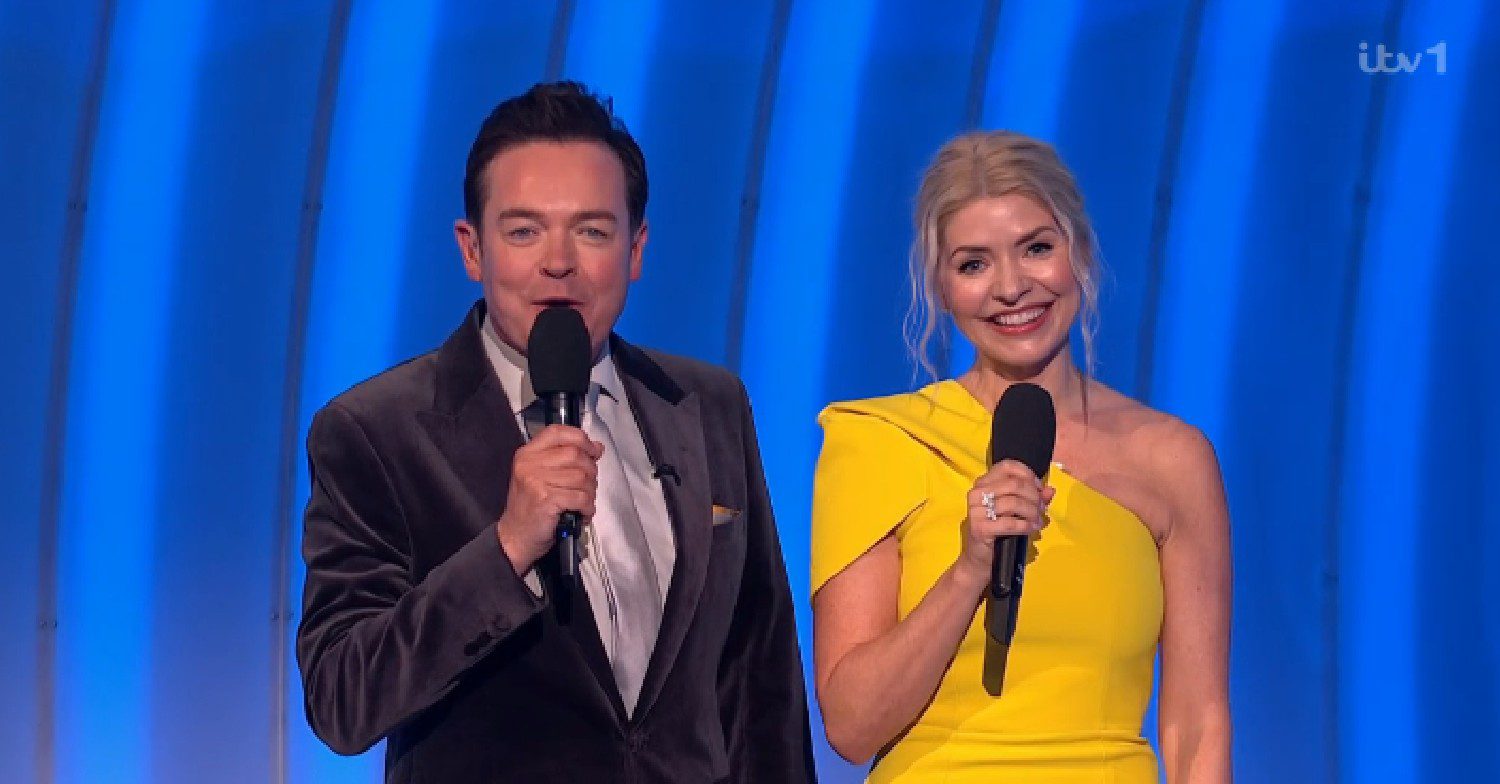 Stephen Mulhern and Holly Willoughby on Dancing On Ice