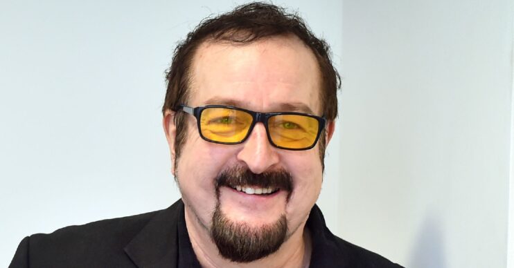 Steve Wright in yellow glasses
