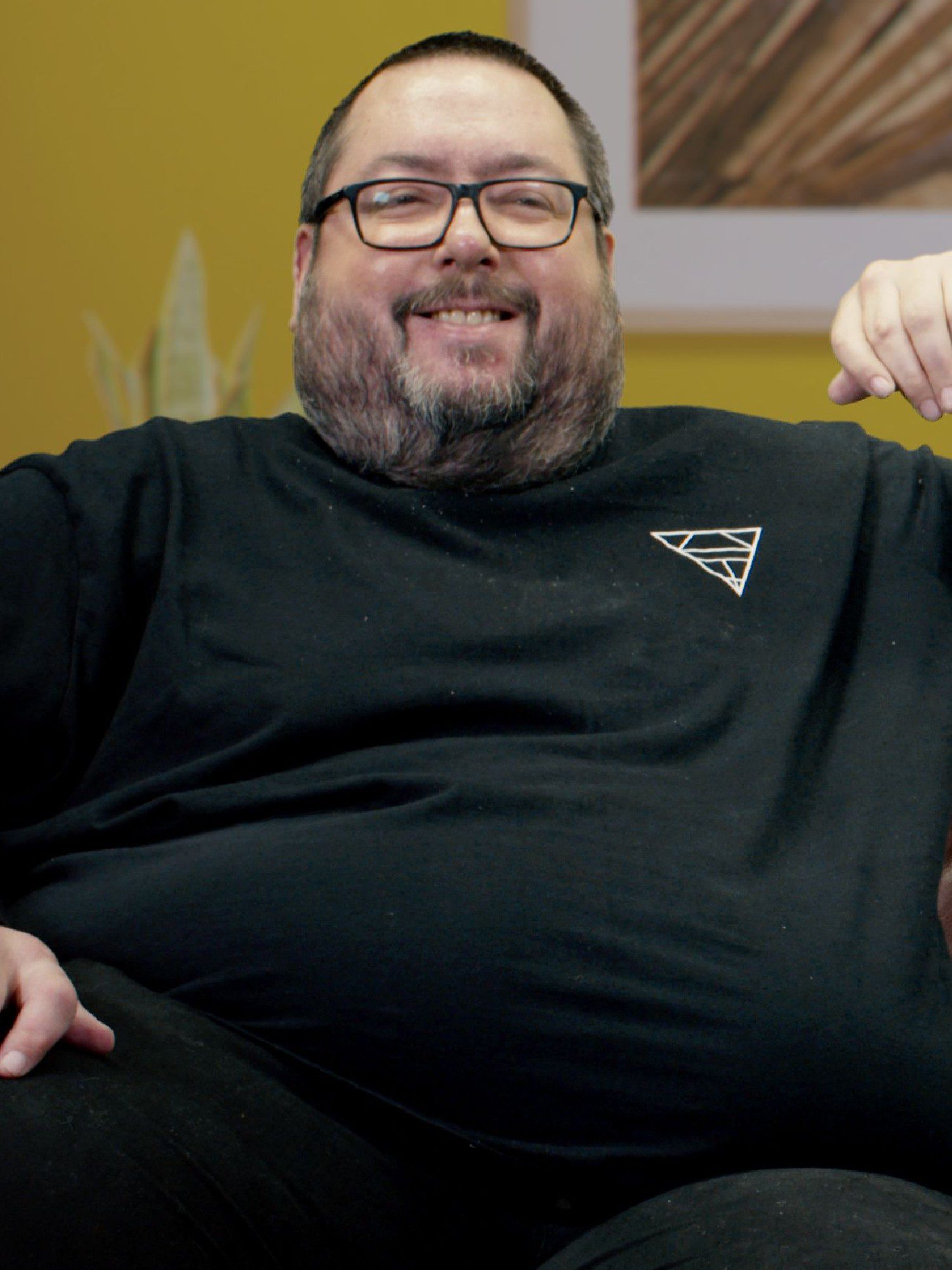 The Office star Ewen MacIntosh smiling