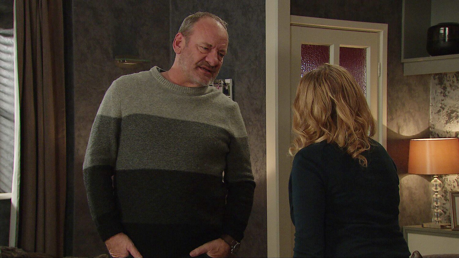 Nicola and Jimmy look worried on Emmerdale