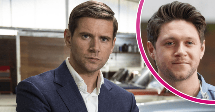 Allen Leech and lookalike celebrity Niall Horan