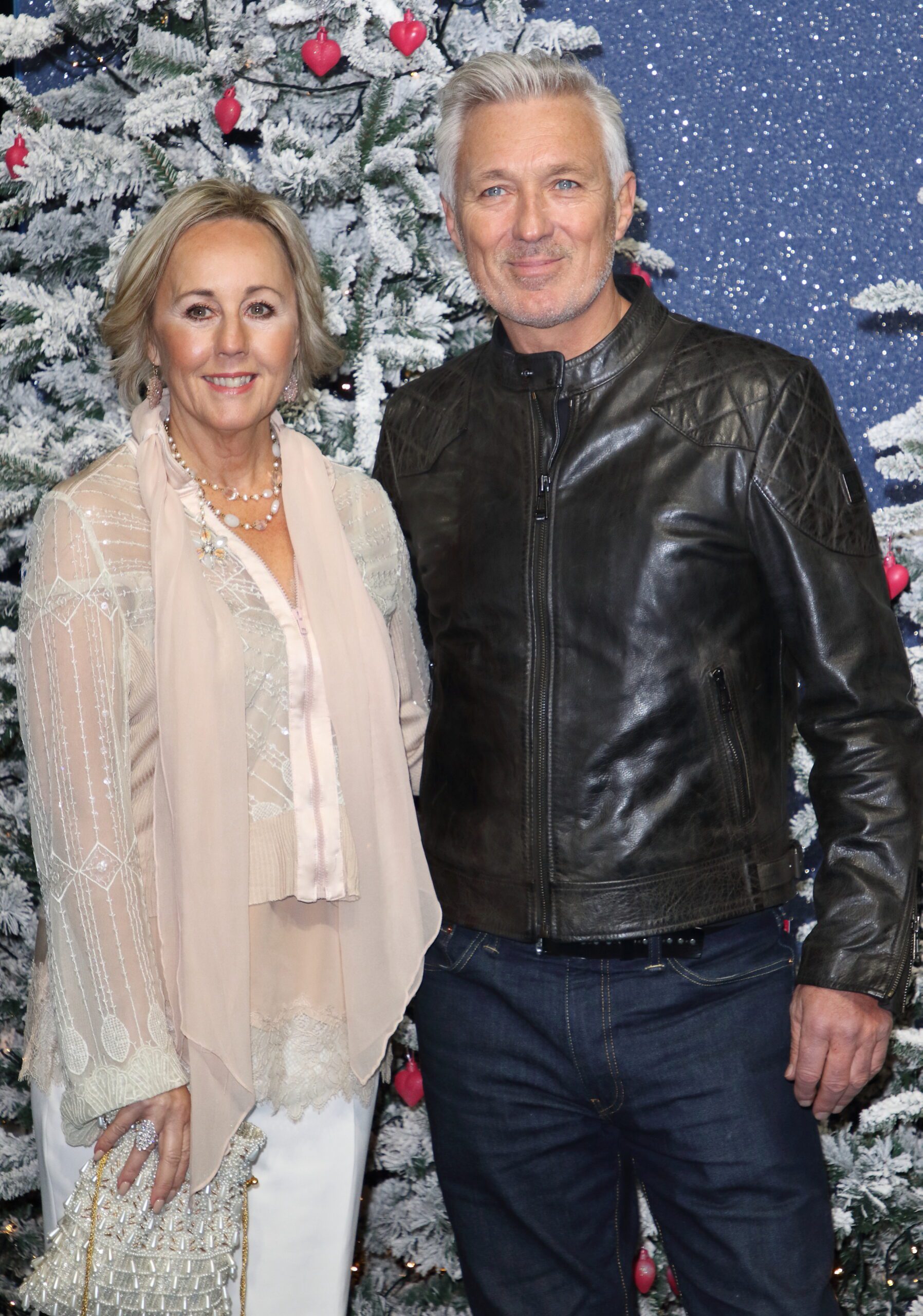Martin and Shirlie Kemp against a snowy backdrop