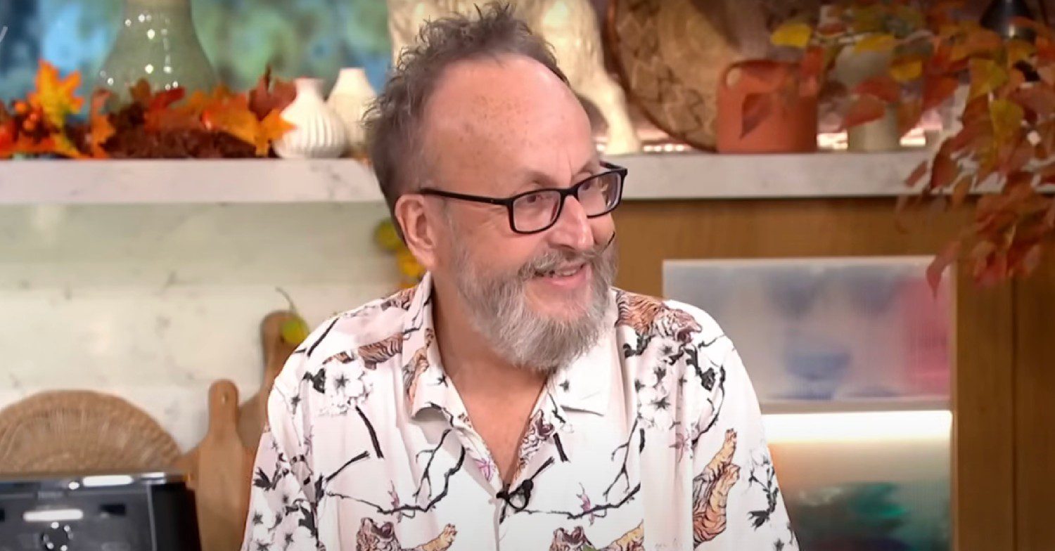 Dave Myers smiling on This Morning