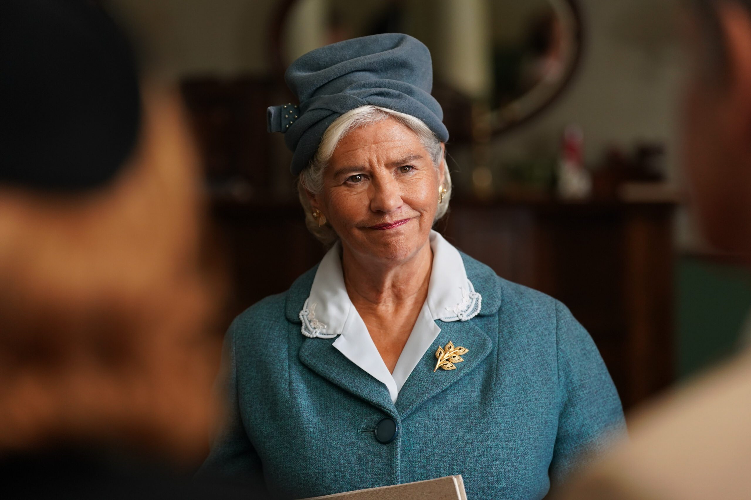 Denise Black as Miss Taylor in period drama Grantchester