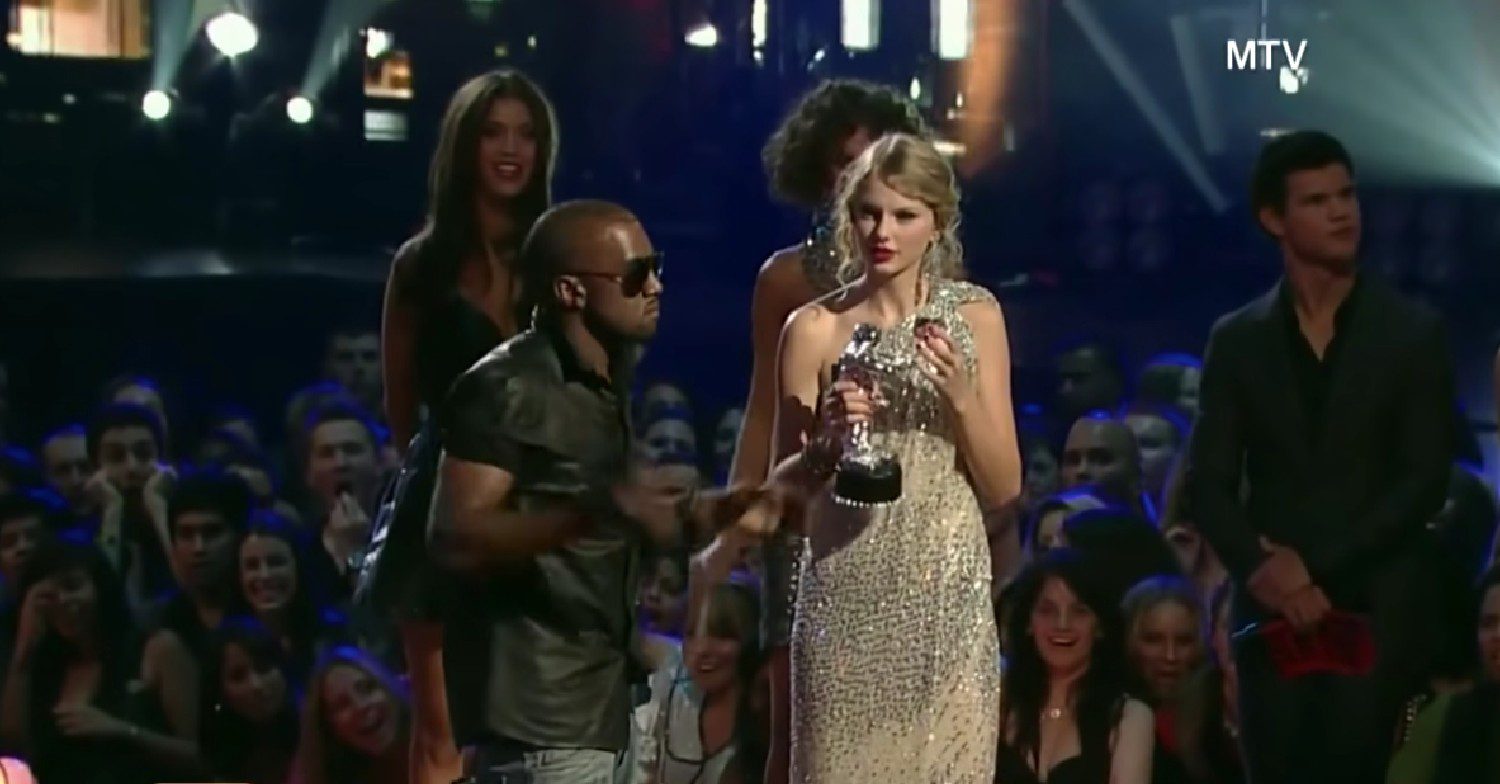 Taylor and Kanye at MTV Video Music Awards