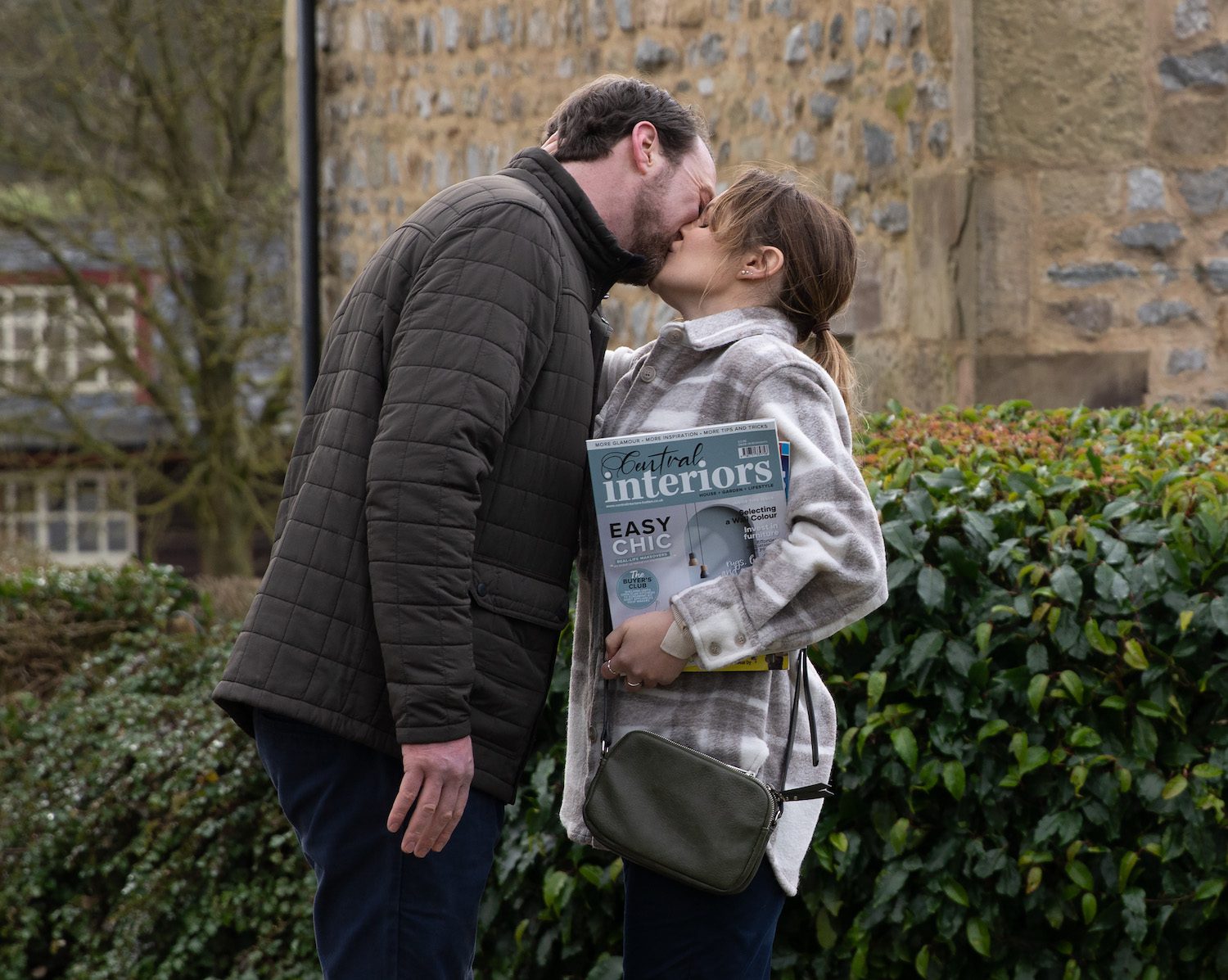 Liam kisses Ella on Emmerdale