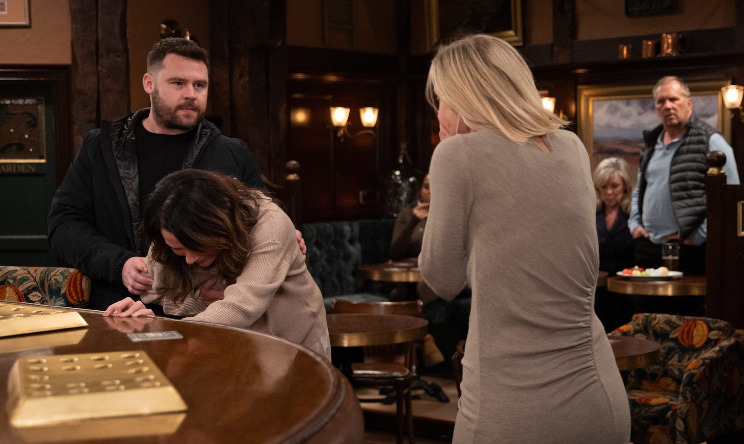Ruby looks horrified after accidentally hitting Chas on Emmerdale
