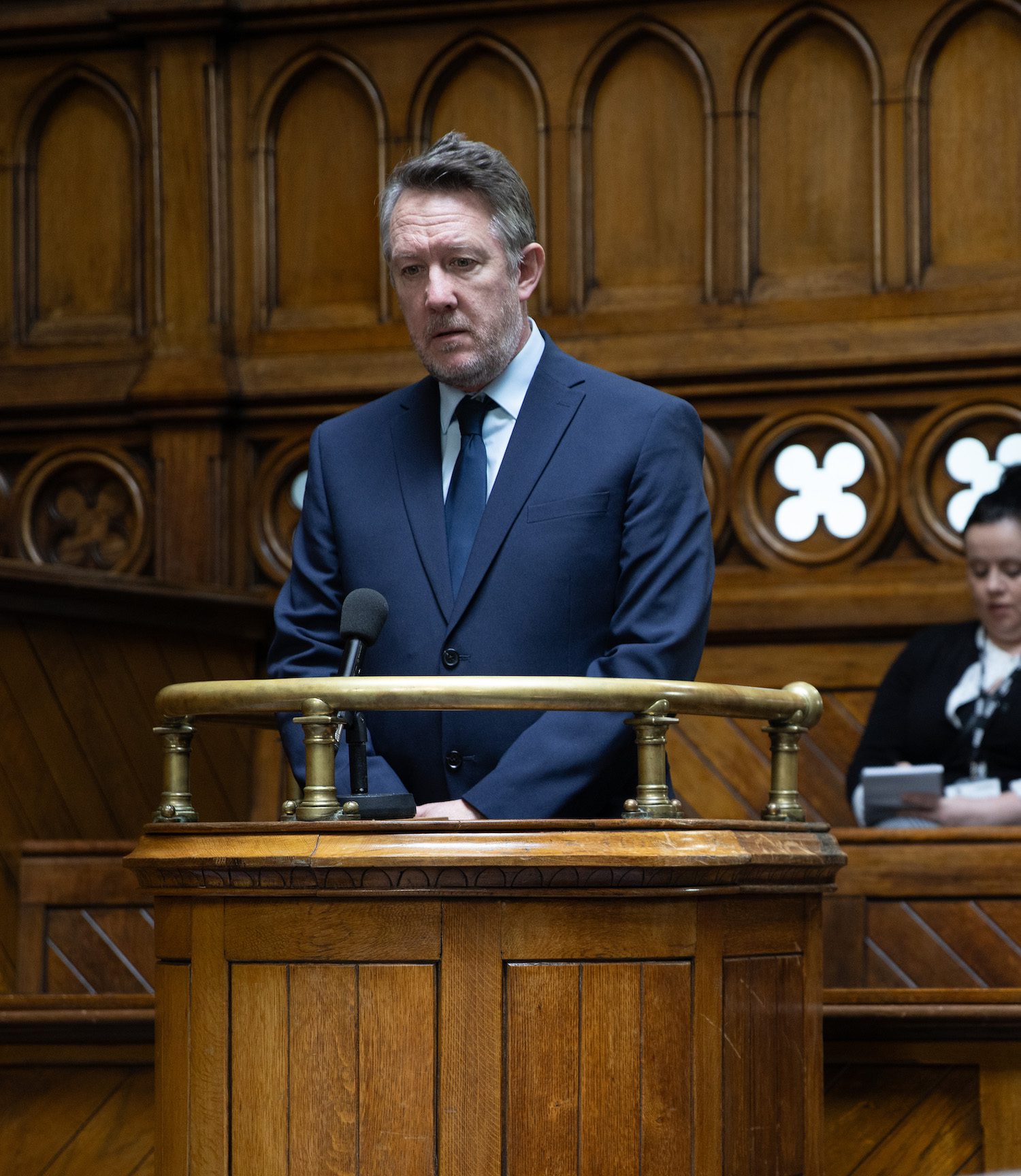Emmerdale's Gus is at the stand in court