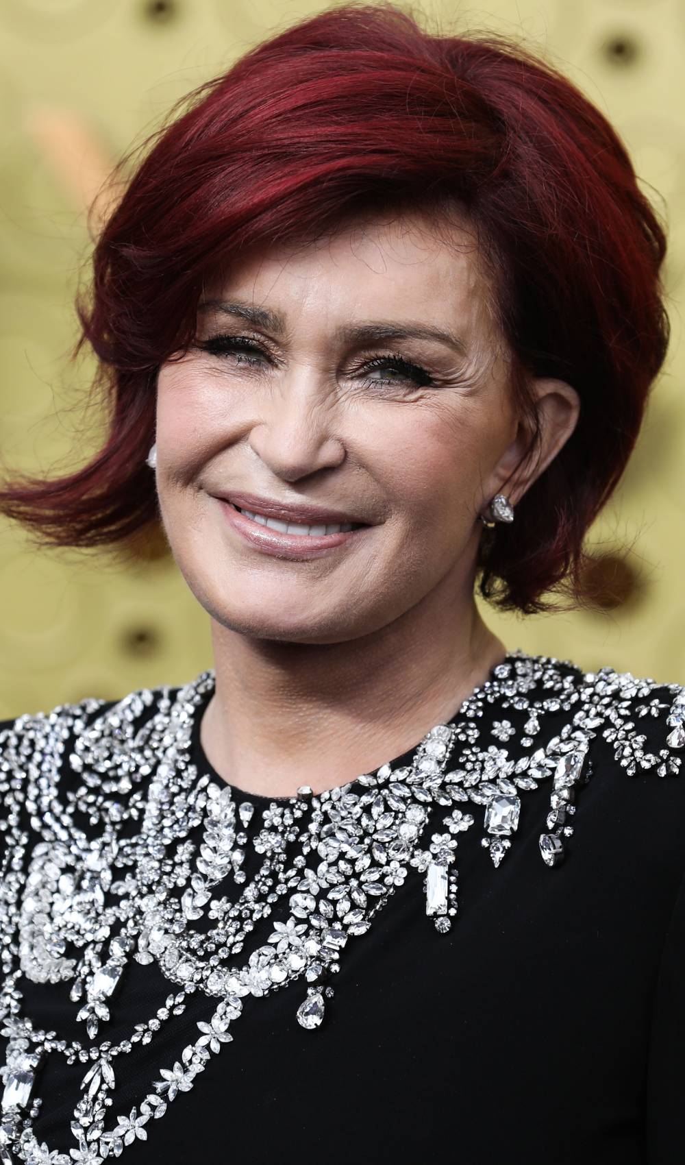 Sharon Osbourne smiles in 2019