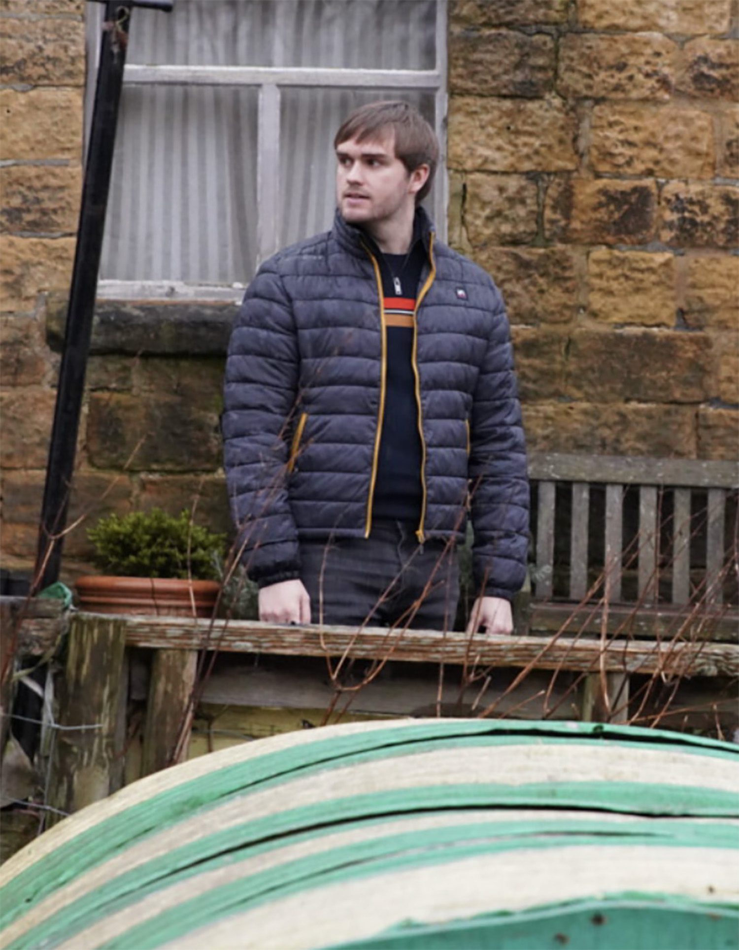 Tom looks shifty