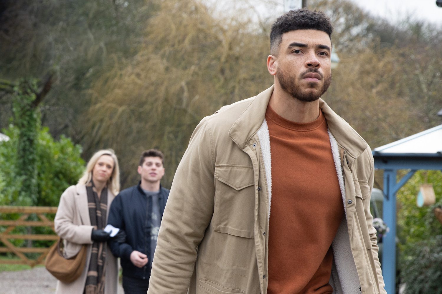 Ruby and Nicky watch as Nate storms off in Emmerdale spoilers