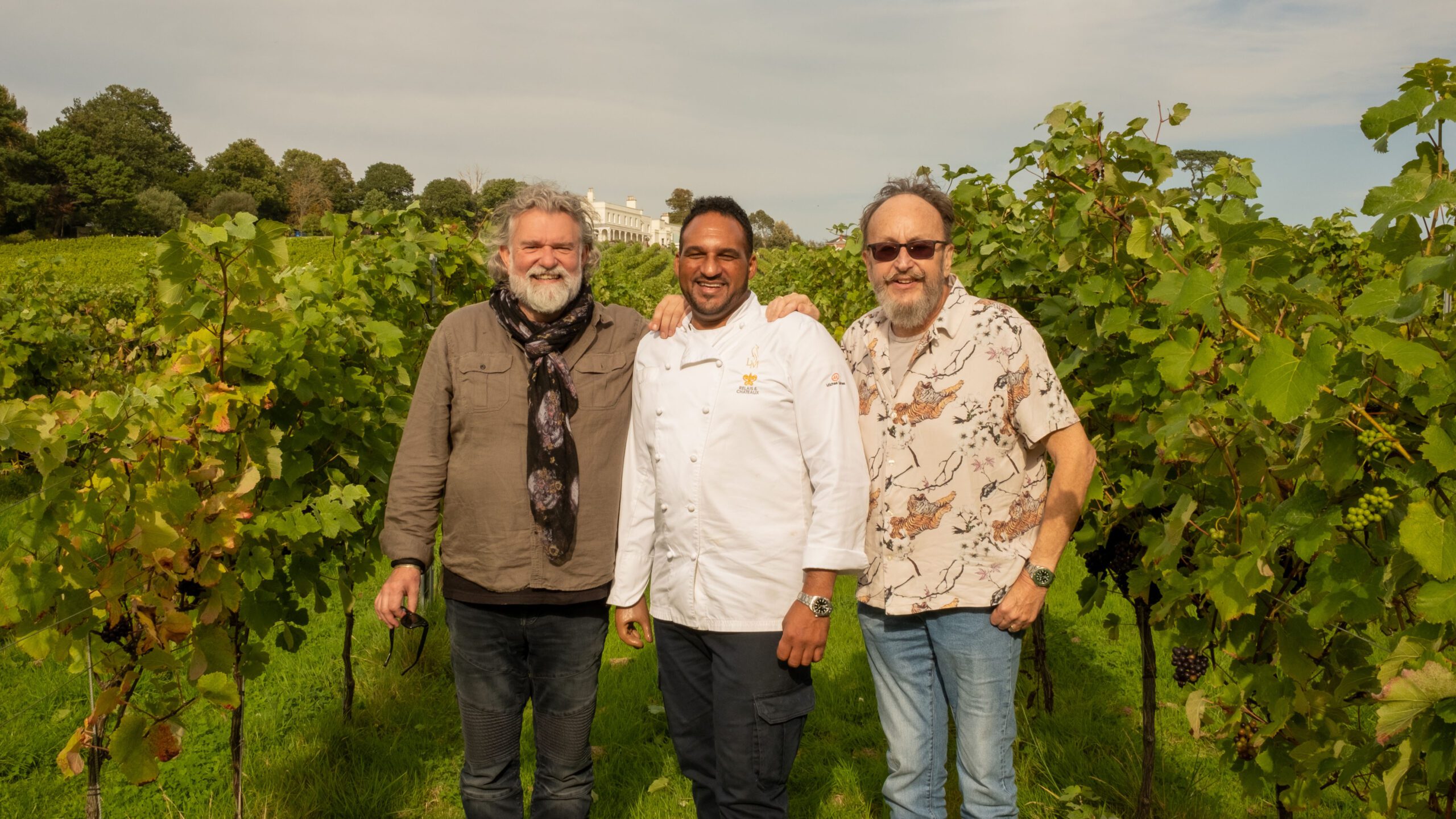 Si King and Dave Myers with Michael Caines