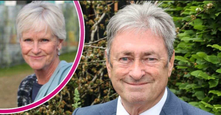 Alan Titchmarsh wife and his wife Alison both smile