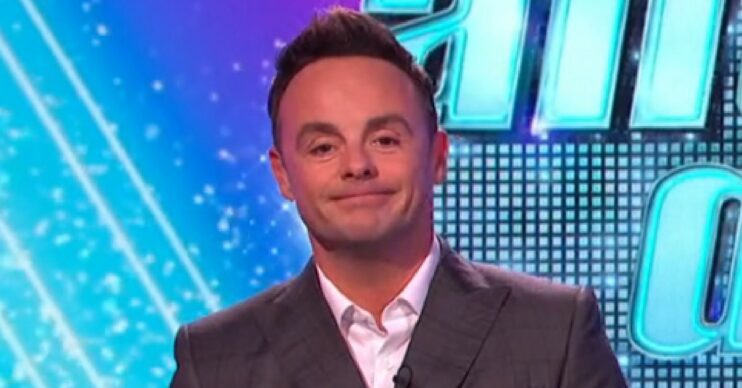 Ant McPartlin smiling on Saturday Night Takeaway