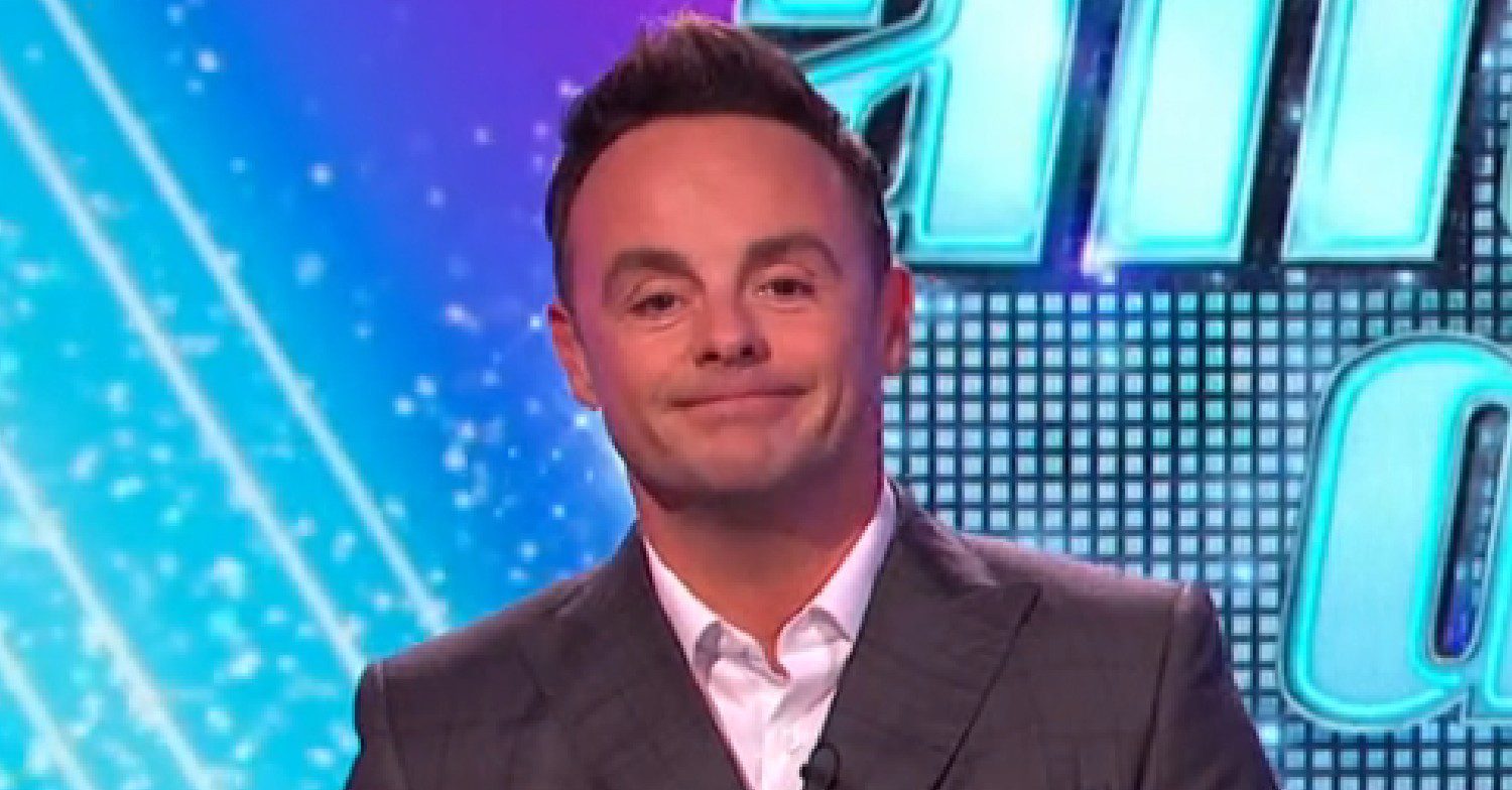 Ant McPartlin smiling on Saturday Night Takeaway