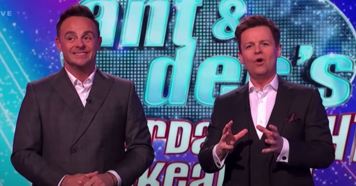 Ant and Dec presenting Saturday Night Takeaway