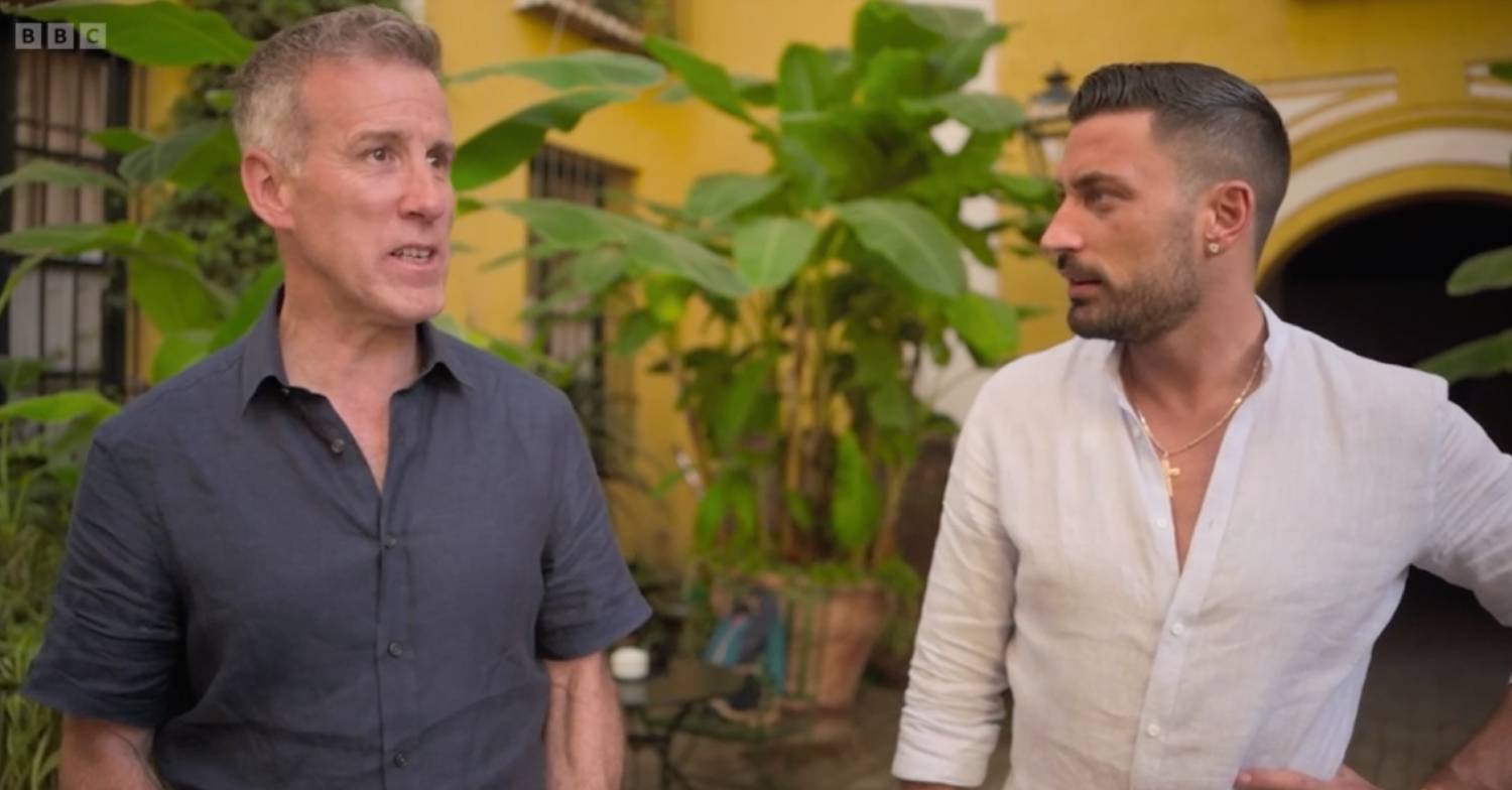 Anton Du Beke hanging out with Giovanni Pernice