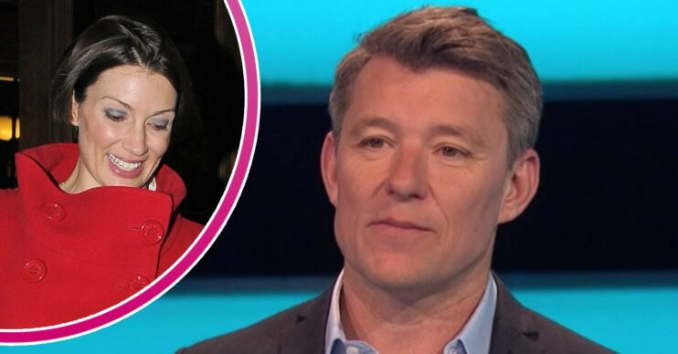 Ben Shephard looks serious, his wife Annie smiles
