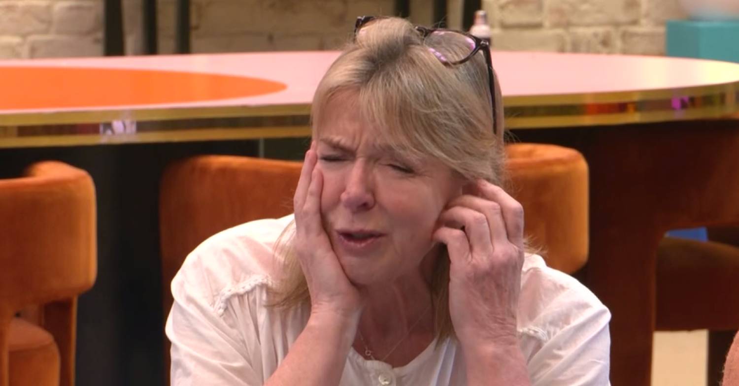 Fern Britton looks pained