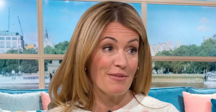 Cat Deeley chatting on This Morning