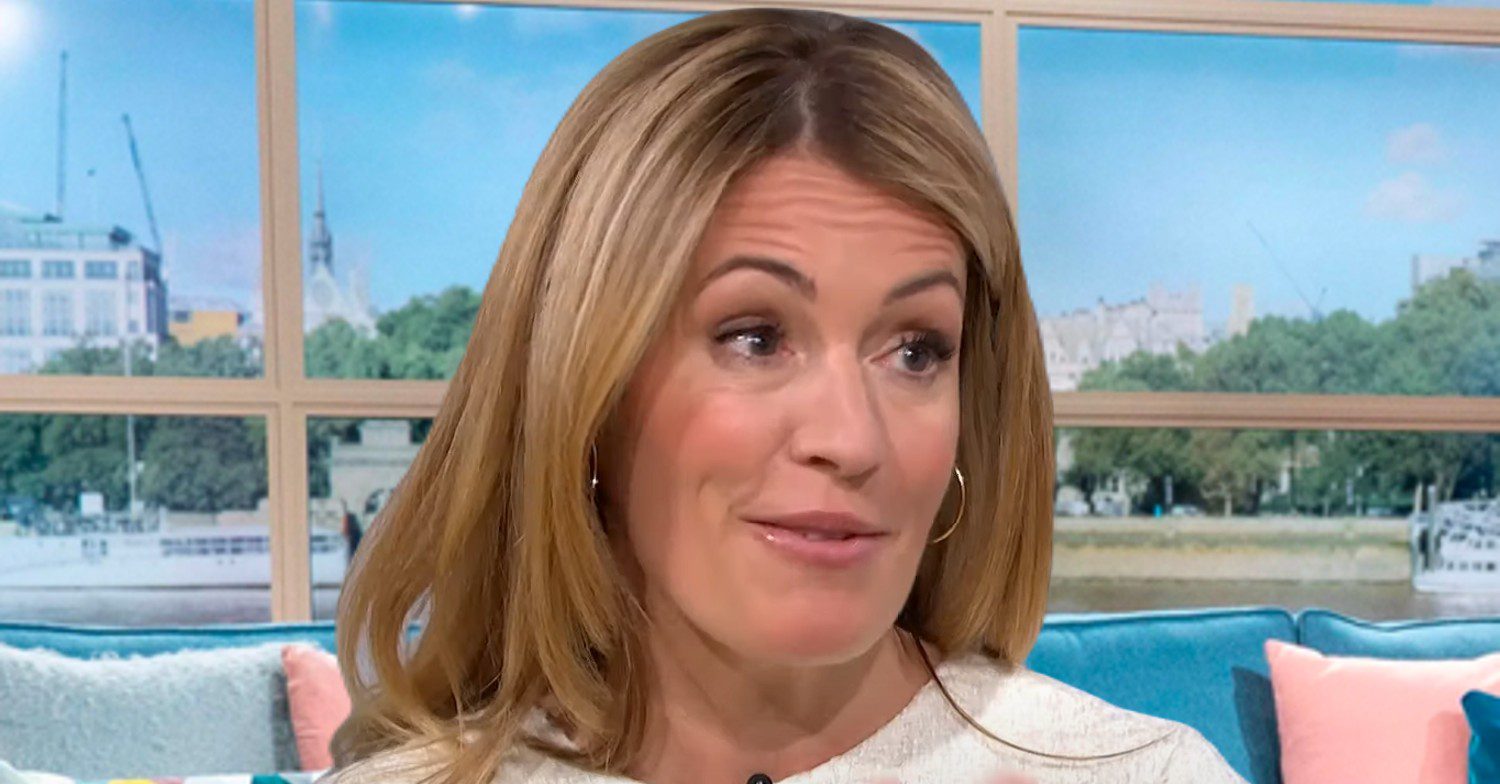Cat Deeley chatting on This Morning