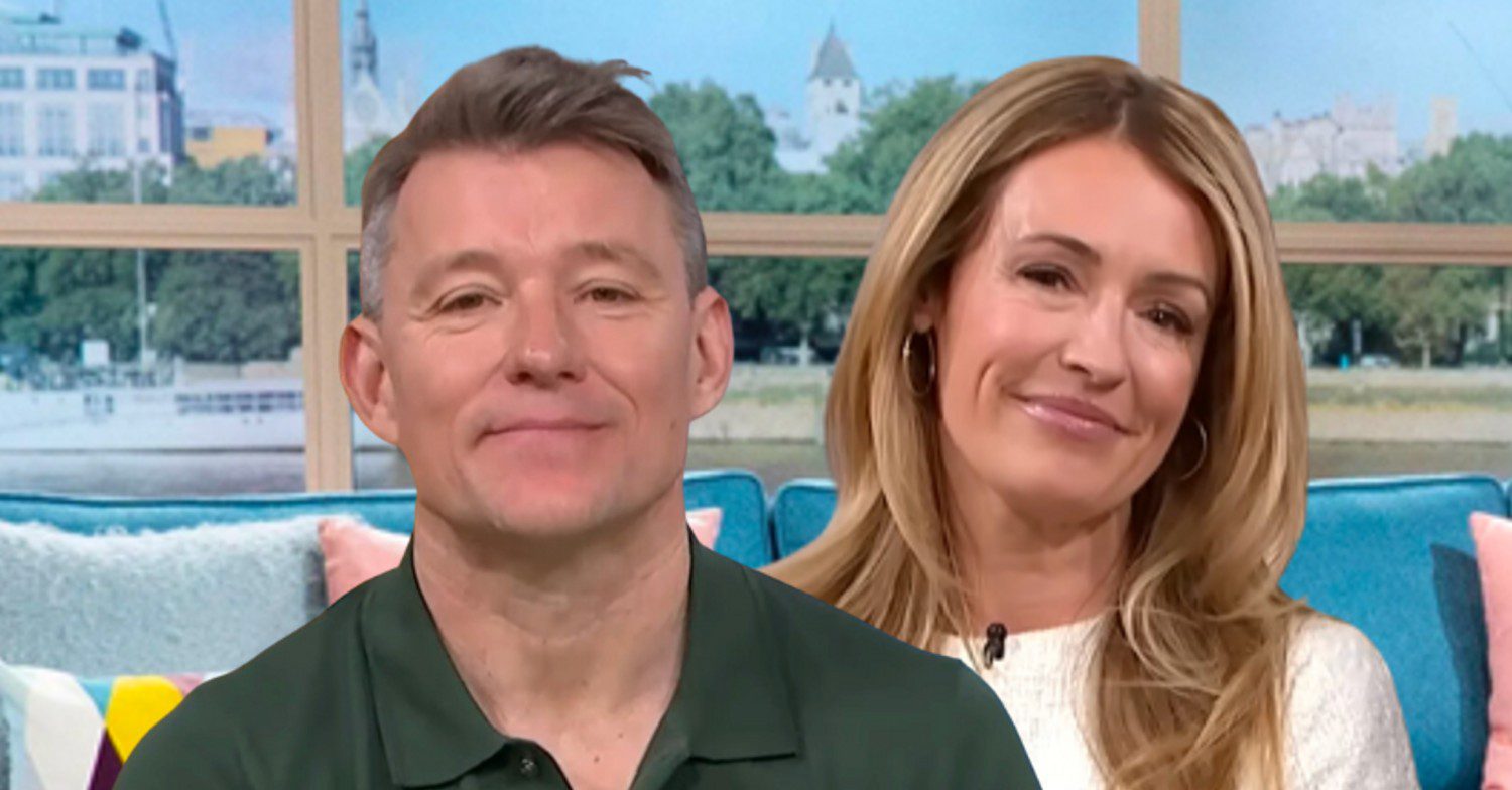 Ben Shephard smiling whilst presenting This Morning with Cat Deeley