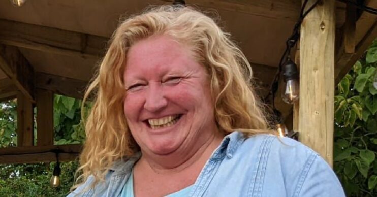 Charlie Dimmock laughing