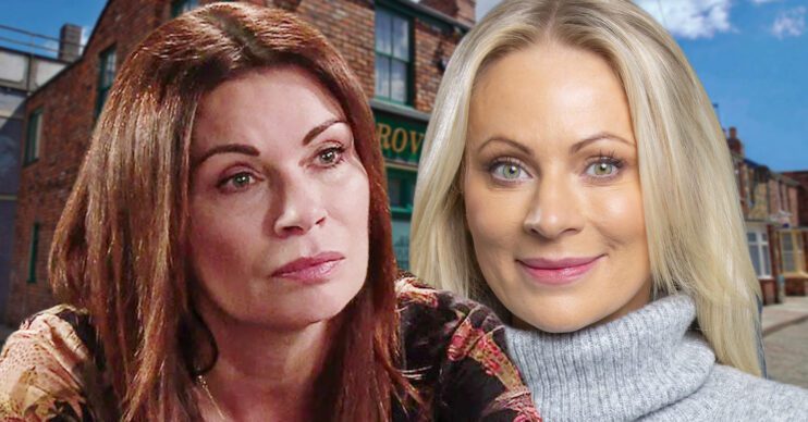 Coronation Street's Carla, DS Swain, the background of the Rovers