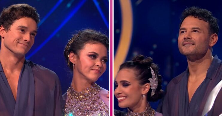 Miles Nazaire, Vanessa Bauer, Amani Fancy and Ryan Thomas in Dancing On Ice final