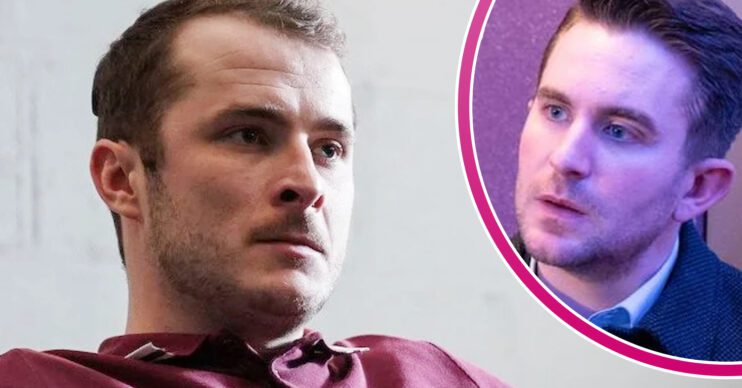 EastEnders' Ben, and in a bubble is Callum