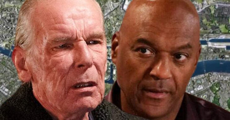 EastEnders' Eddie, George, the background of the Thames