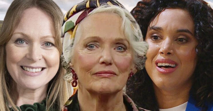 Emmerdale's Vanessa, Mary, Suzy, the background of the Dales