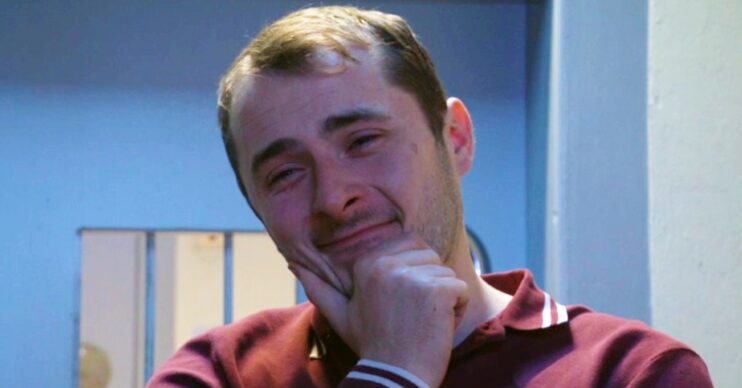 EastEnders: Ben Mitchell looks resigned in his final shot in prison ahead of his exit (Credit: BBC)