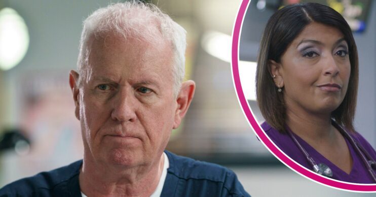 Casualty comp image: Charlie and Zoe (Credit: BBC/Comp ED!)