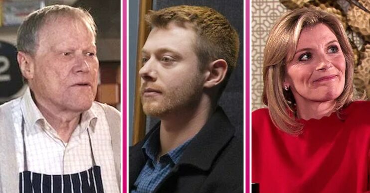 Coronation Street spoilers comp image: Roy, Daniel, Leanne (Credit: ITV/Comp ED!)