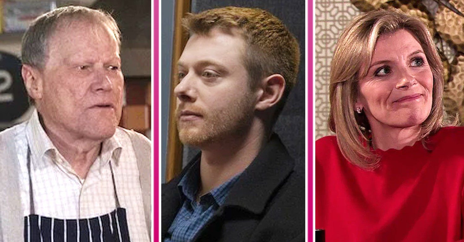 Coronation Street spoilers comp image: Roy, Daniel, Leanne (Credit: ITV/Comp ED!)