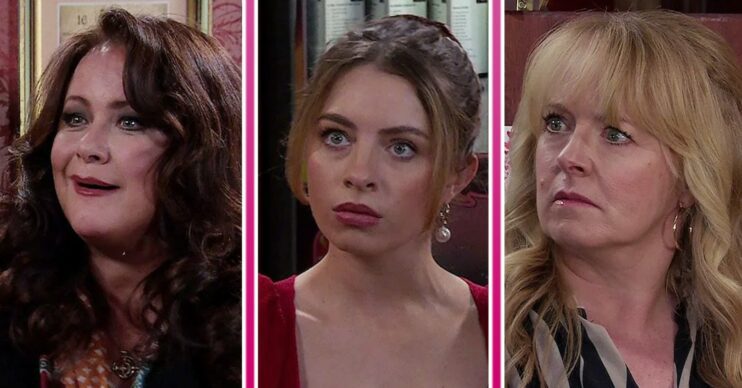 Coronation Street spoilers tonight comp image: Christina, Daisy, Jenny (Credit: ITV/Comp ED!)