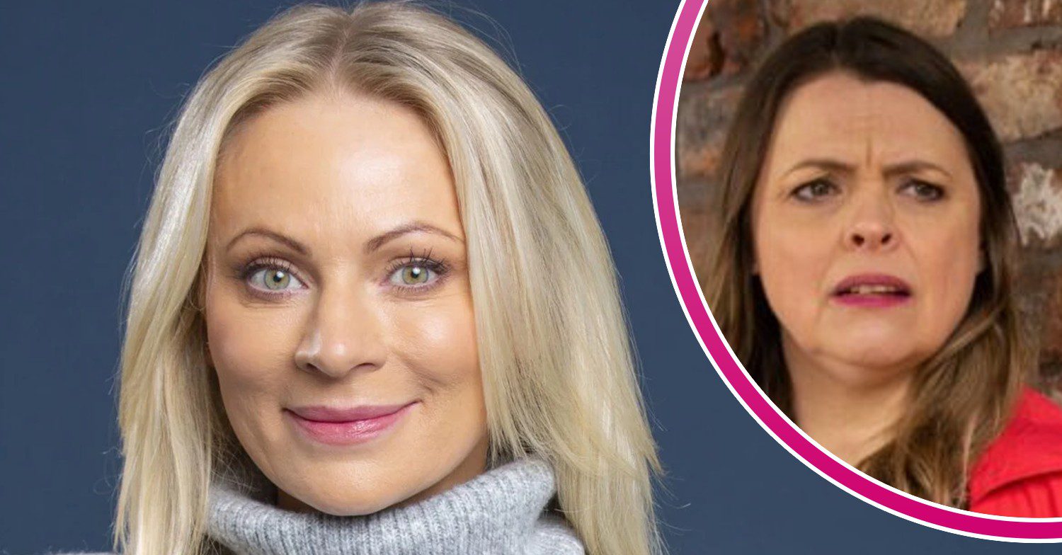 Coronation Street comp image of DS Swain and Tracy Barlow (Credit: ITV/Comp ED!)
