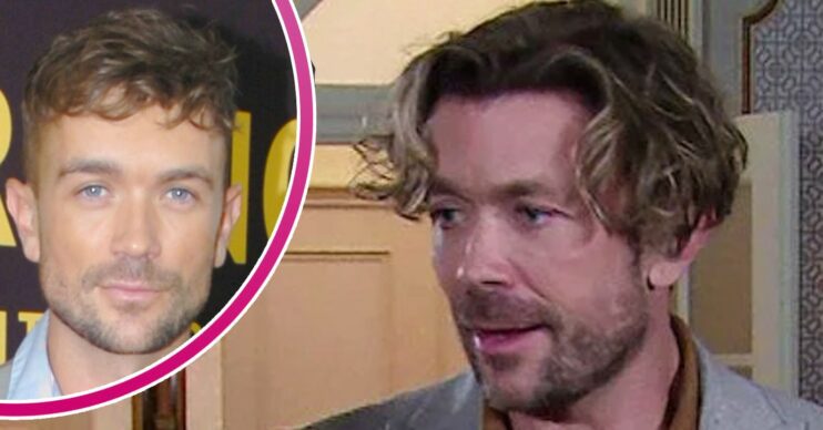 Coronation Street comp image: Rowan Cunliffe and actor Emrhys Cooper (Credit: Cover Images/ITV)