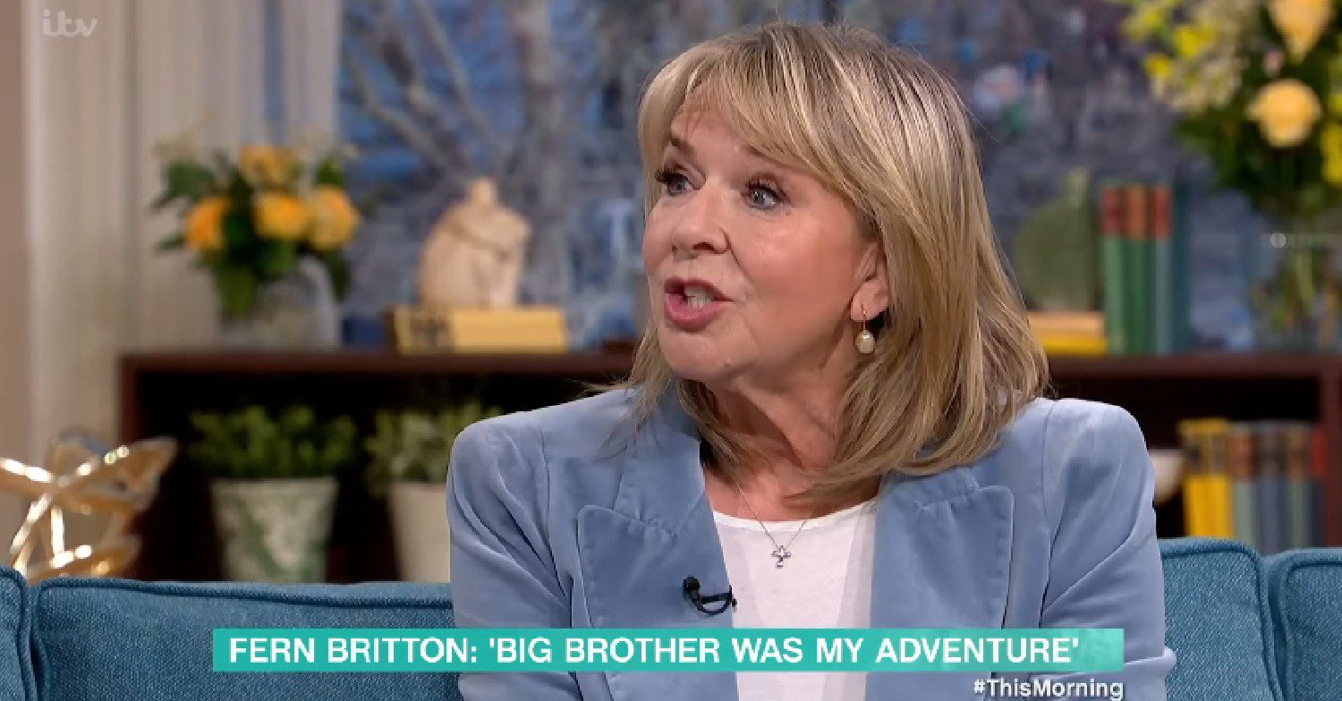 Fern Britton speaking on This Morning today