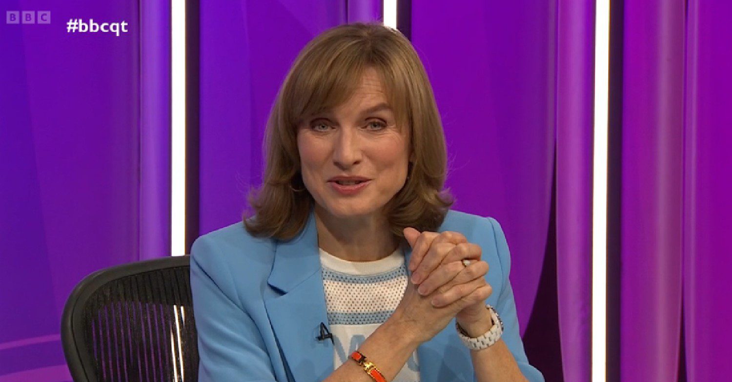 Fiona Bruce hosting Question Time