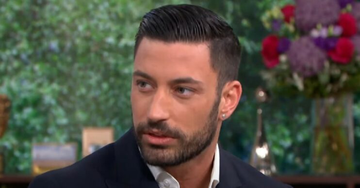 Strictly star Giovanni Pernice talking on This Morning
